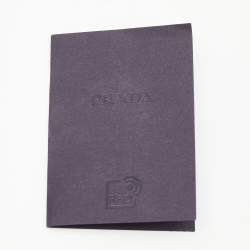 Pre Owned حذاء رياضي برادا جلد أسود بعنق قصير مقاس 41.5