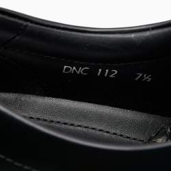 Pre Owned حذاء رياضي برادا جلد أسود بعنق قصير مقاس 41.5