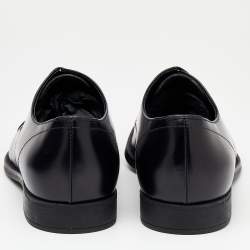 Prada Black Leather Lace Up Oxfords Size 41