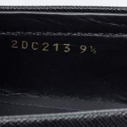 Pre Owned Prada Black Saffiano Leather Penny Slip On Loafers Size 43.5
