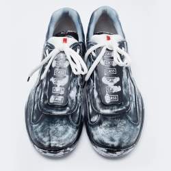 مملوكة مسبقًا Cass x Prada Black/White America's Cup Sust4in Low-Top Sneakers Size 43