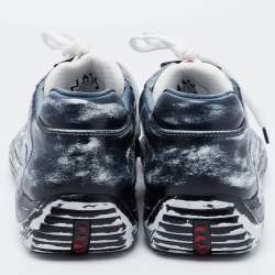 مملوكة مسبقًا Cass x Prada Black/White America's Cup Sust4in Low-Top Sneakers Size 43