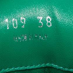 Prada Green Leather Sabots Mule Size 38