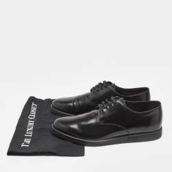 Prada Black Leather Lace Up Derby Size 43.5