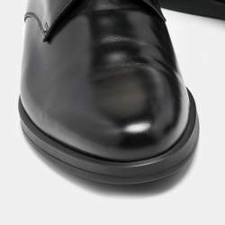 Prada Black Leather Lace Up Derby Size 43.5