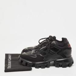 Prada Black Fabric and Rubber Cloudbust Sneakers Size 44