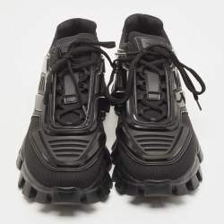 Prada Black Fabric and Rubber Cloudbust Sneakers Size 44