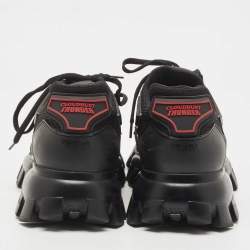 Prada Black Fabric and Rubber Cloudbust Sneakers Size 44