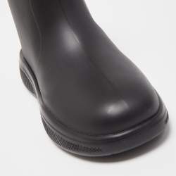 Prada Black Rubber Rain Boots Size 42