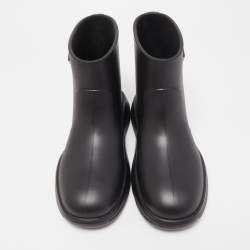 Prada Black Rubber Rain Boots Size 42