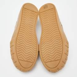 Prada Brown Canvas Low Top Sneakers Size 44