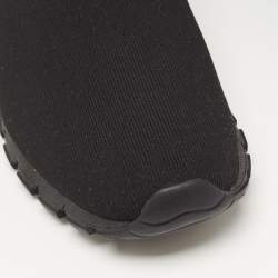 Prada Black Knit Fabric Slip On Sneakers Size 42