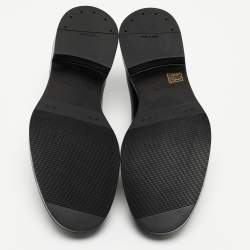 Pre Owned Prada Black Leather Lace Up Derby Size 40