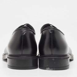 Prada Black Leather Lace Up Derby Size 40
