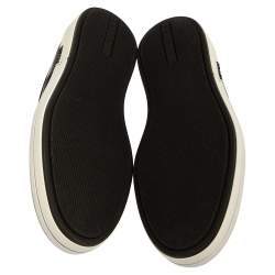 Pre Owned Prada Black Nylon And Rubber Low Top Sneakers Size 40