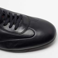 Pre Owned Prada Sport Navy Blue Leather Low-Top Sneakers Size 46