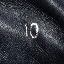 Pre Owned Prada Sport Grey/Navy Blue Canvas and Leather High Top Sneakers Size 44