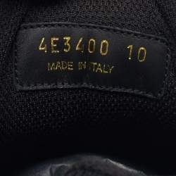 Pre Owned Prada Sport Black Leather and Mesh America's Cup Lace Up Sneakers Size 44 1/3