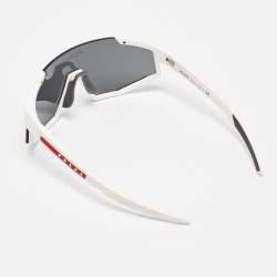 Prada Sport Black/White SPS 04W Shield Sunglasses
