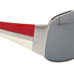 Pre Owned Prada Sport Red/White Acetate SPR75G Sunglasses