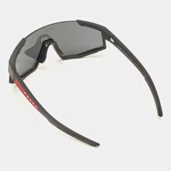 Prada Black/Slate Grey SPS 04W Linea Rossa Impavid Sunglasses