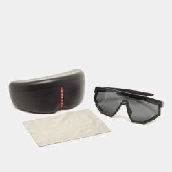 Prada Black/Slate Grey SPS 04W Linea Rossa Impavid Sunglasses