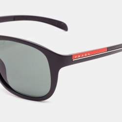 Prada Sport Black SPS 061 Aviator Sunglasses