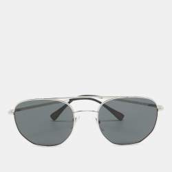 Prada Sport Black/Silver SPS 565 Square Sunglasses