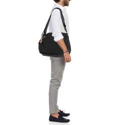 Prada Sport Black Nylon Drawstring Messenger Bag