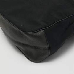 Prada Sport Black Nylon Drawstring Messenger Bag
