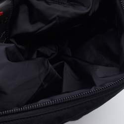 Pre Owned Prada Sport Black Fabric Saddle Crossbody Bag