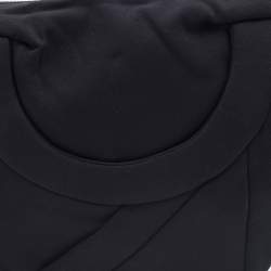 Pre Owned Prada Sport Black Fabric Saddle Crossbody Bag