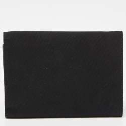 Pre Owned Prada Sport Black Nylon Trifold Wallet