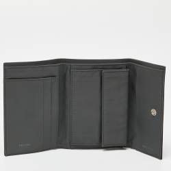 Pre Owned Prada Sport Black Nylon Trifold Wallet