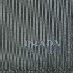 Pre Owned Prada Sport Black Nylon Trifold Wallet