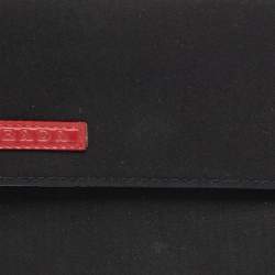 Pre Owned Prada Sport Black Nylon Trifold Wallet