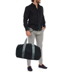Prada Sport Black/Grey Nylon Duffle Bag
