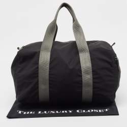 Prada Sport Black/Grey Nylon Duffle Bag