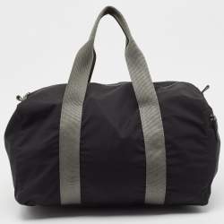 Prada Sport Black/Grey Nylon Duffle Bag
