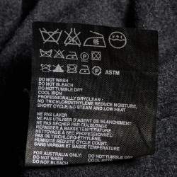 Prada Sport Dark Grey Wool Zip Up Jumper L