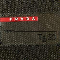 Prada Sport Black Synthetic High Neck  Zip-Up Jacket L