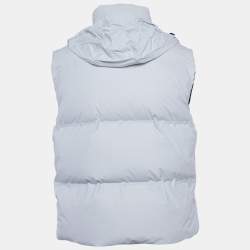 Prada Sport White Nylon Puffer Gilet Jacket L
