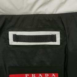 Prada Sport White Nylon Puffer Gilet Jacket L