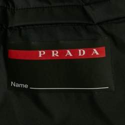 Prada Sport White Nylon Puffer Gilet Jacket L