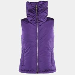 Prada Sport Purple Nylon Puffer Vest XS