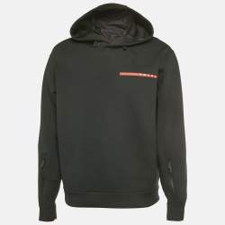 مملوكة مسبقًا Prada Sport Black Double Jersey Hoodie XL