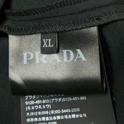 مملوكة مسبقًا Prada Sport Black Double Jersey Hoodie XL