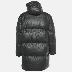 Pre Owned Prada Black Nylon Down Puffer Jacket S