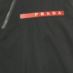 Pre Owned Prada Sport Black Light Technical Fabric Vest L