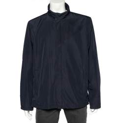 Prada Sport Navy Blue Synthetic Zip Front Jacket L Prada Sport | TLC